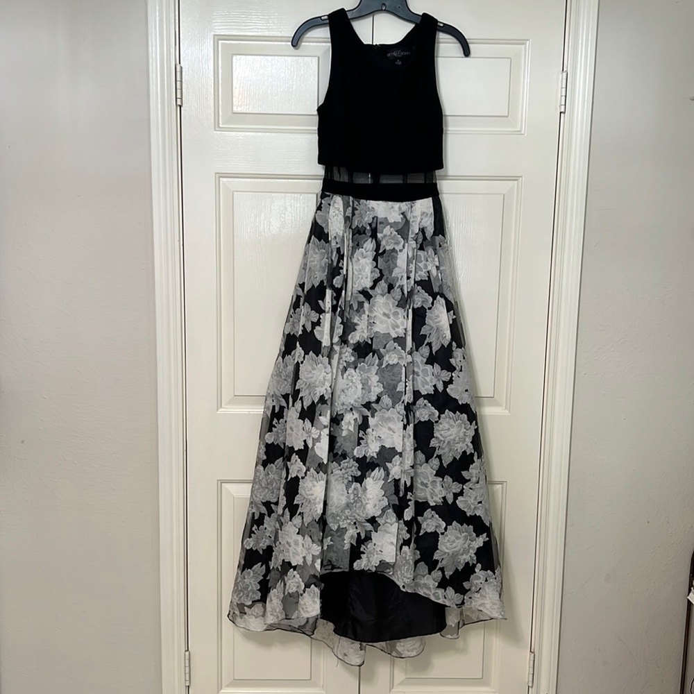 Ball gown with illusion waist. Size 2